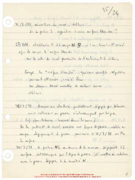 Carnet 1, Khirokitia, stratigraphie, secteur ouest, enceinte ancienne (W100)