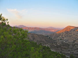 
Les carrières de El Ferriol et l'atelier de sculpture d'Elche (Alicante). Vue de El Ferriol
