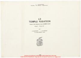 Le temple nabatéen, fouilles du podium et des chambres ouest