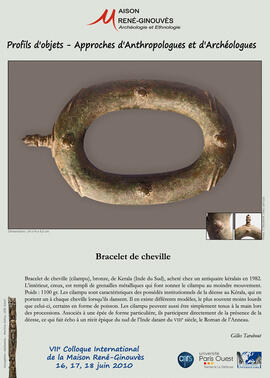 
Profils d'objets. Approches d'anthropologues et d'archéologues, VIIe colloque international de l...