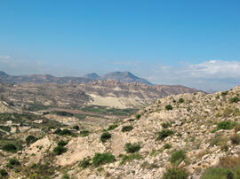 
Les carrières de El Ferriol et l'atelier de sculpture d'Elche (Alicante). Vue de El Ferriol
