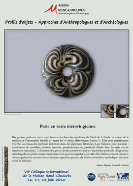 
Profils d'objets. Approches d'anthropologues et d'archéologues, VIIe colloque international de l...