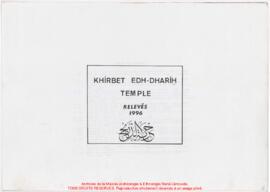 Temple, relevés.