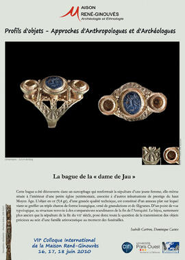 
Profils d'objets. Approches d'anthropologues et d'archéologues, VIIe colloque international de l...