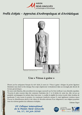 
Profils d'objets. Approches d'anthropologues et d'archéologues, VIIe colloque international de l...